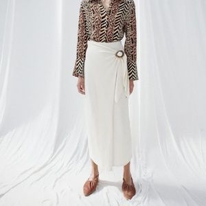 Terry Knit Wrap Skirt